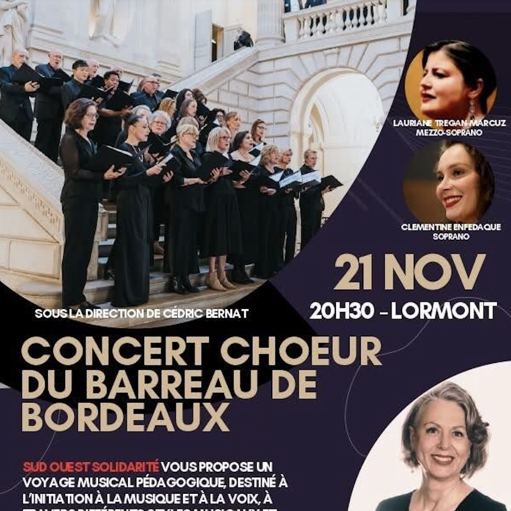 CONCERT DU CHOEUR DU BARREAU DE BORDEAUX AU PROFIT DU SERVICE AED / 21 NOVEMBRE 2025, LORMONT